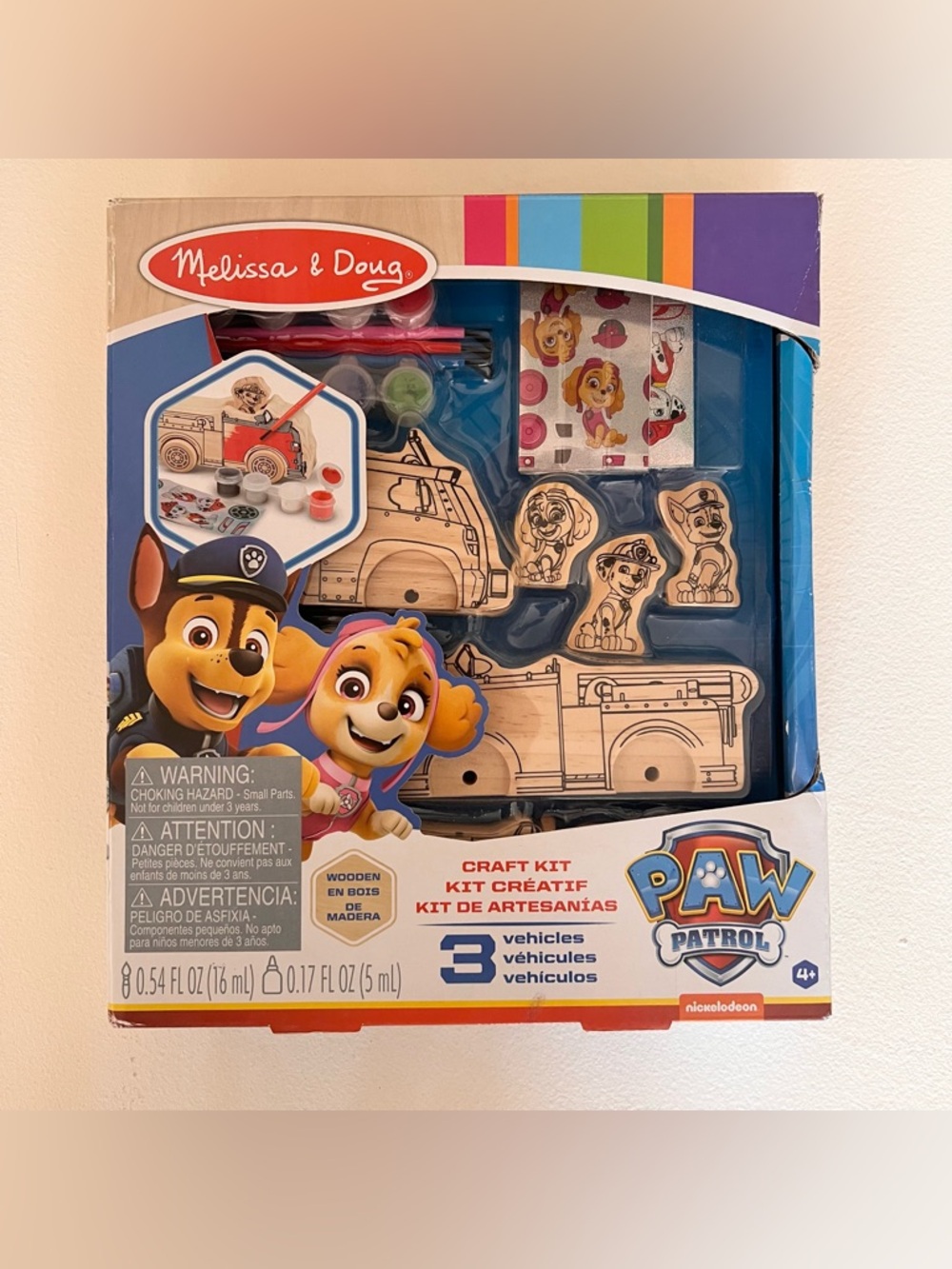 Melissa & Doug PAW Patrol Wooden Vehicles Craft Kit